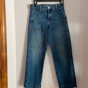 Old Navy women’s wide leg, high waist jeans.